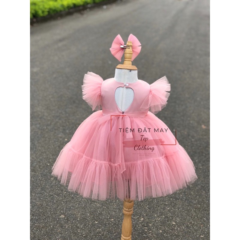 Đầm Công Chúa Lưng Tim Siêu Ngọt Ngào Cho Bé by Tep Clothing