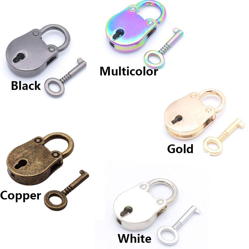 Bộ 2 Ổ Khóa Mini Kèm Chìa Khóa Phong Cách Vintage