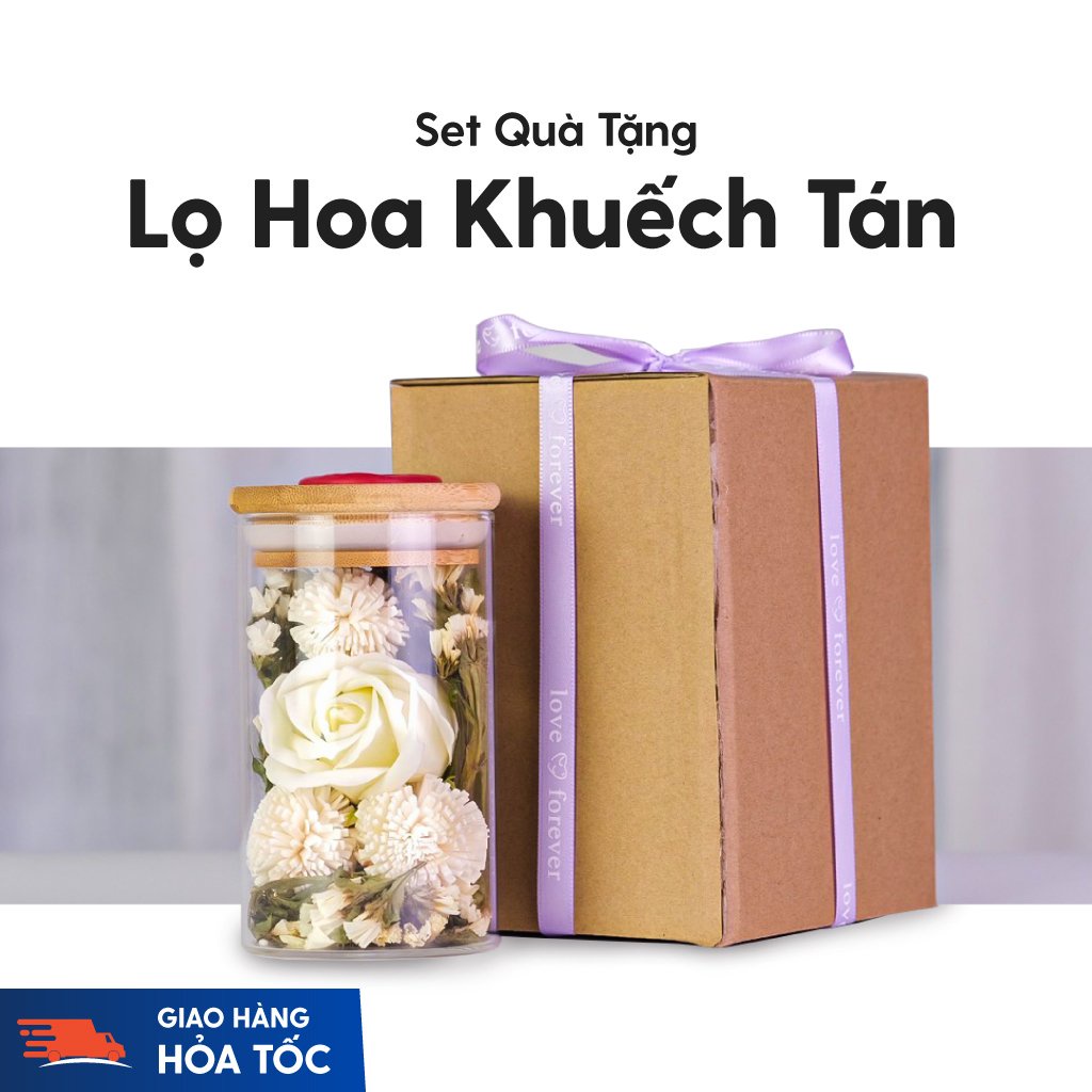 Bình Hoa Khuếch Tán Tinh Dầu Decor Thay Thế Máy Xông HENY GARDEN Tạo Hương Thơm Dễ Chịu