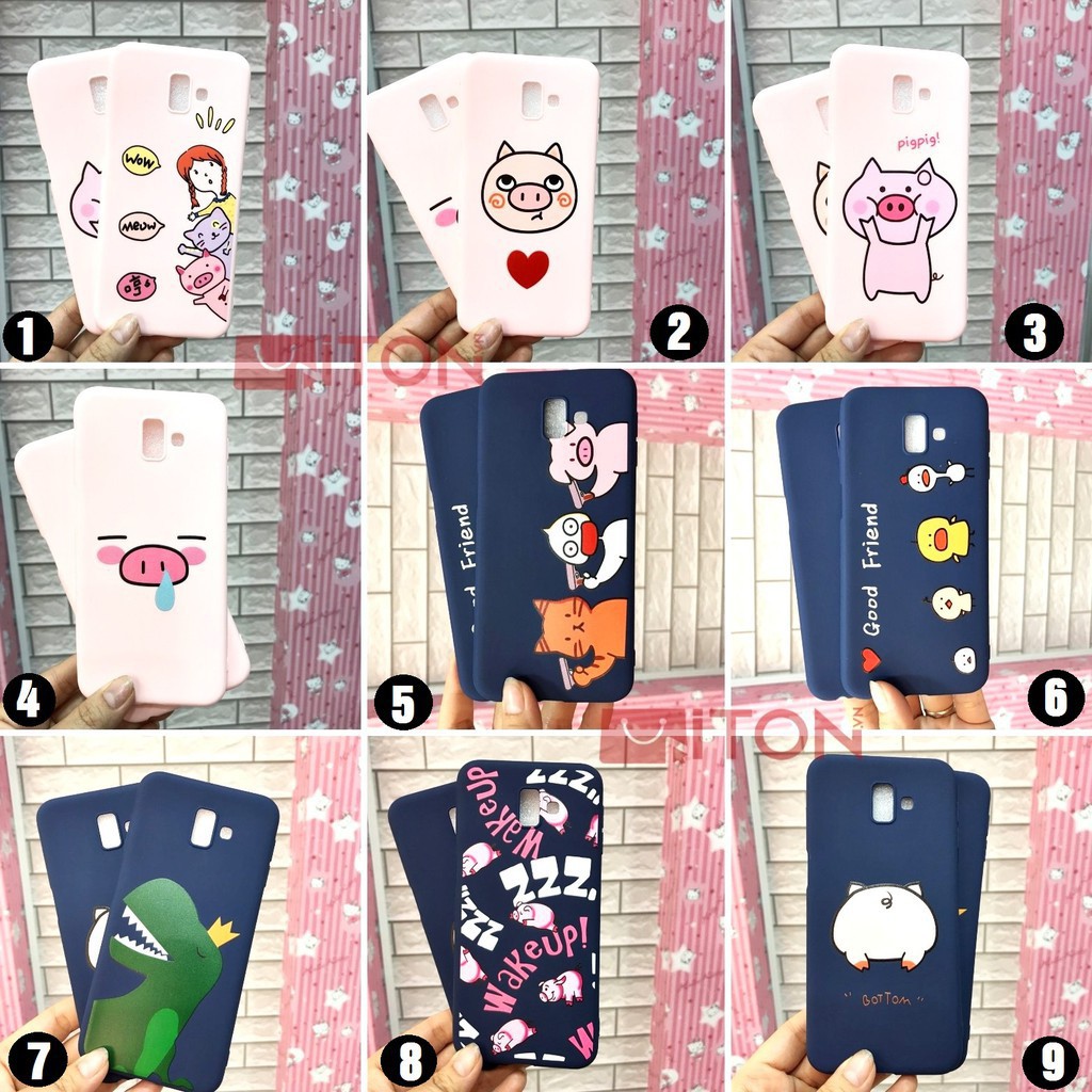 Ốp dẻo in hình 3D ngộ nghĩnh cho Samsung Galaxy J4Plus | J6 | J6Plus