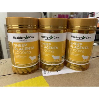 Viên uống nhau thai cừu Úc Healthy care Sheep Placenta 5000mg - mẫu mới như ảnh- 100 viên