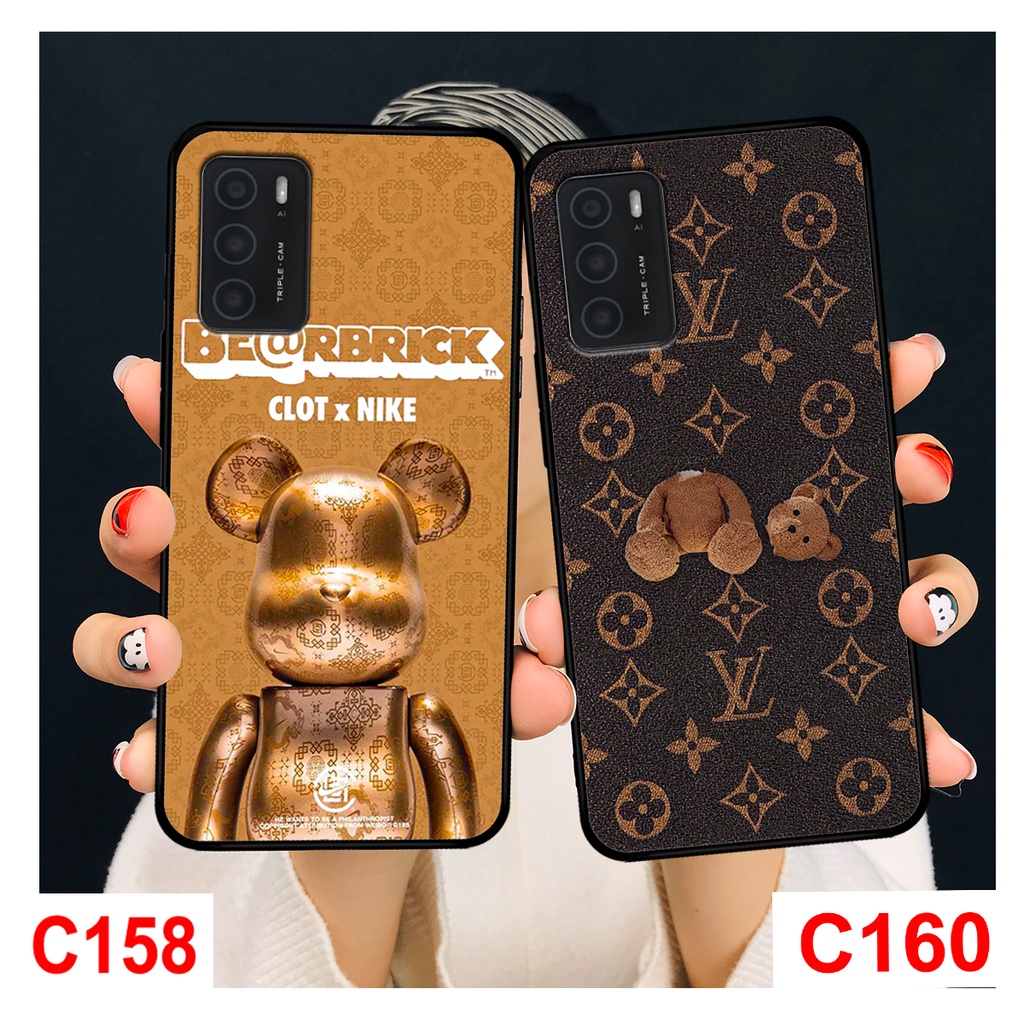 Ốp lưng Oppo A16 in hình gấu bearbrick thời trang cao cấp.