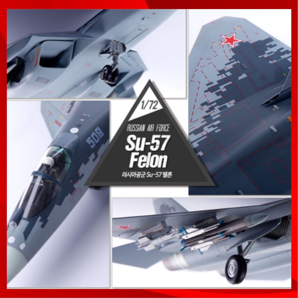 Mô Hình Máy Bay Quân Đội Nga Su-57 Felon  Bằng Nhựa Chất Lượng Cao