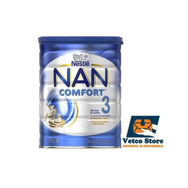 Sữa Bột Nestle NAN Comfort 3 800Gr dành cho bé từ 1 tuổi