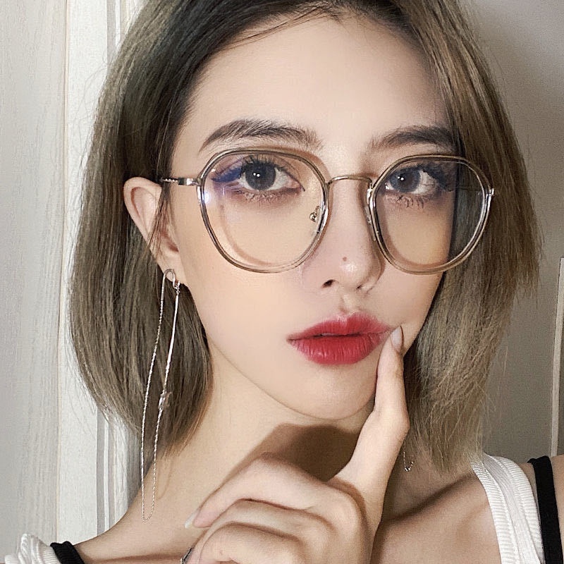 Mắt kính gọng kim loại chống ánh sáng xanh thời trang dành cho nữ