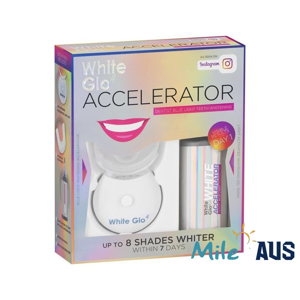 Set Ngậm Trắng Răng White Glo Accelerator hàng Úc