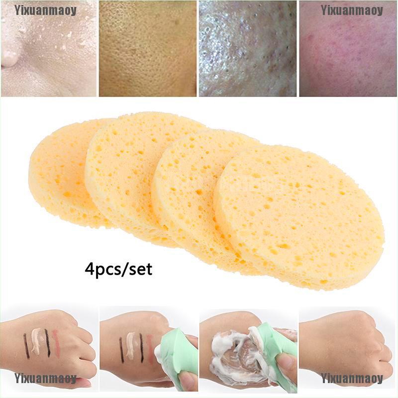 (hàng Mới Về) Set 4 Mút Tẩy Trang Mềm Mại Tiện Dụng