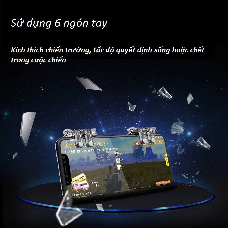 Bộ 2 hộp gồm 2 nút chơi game nhảy dù PUBG