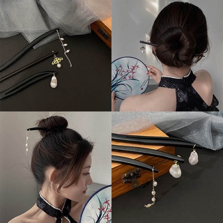 Trâm Cài Tóc Gỗ Đàn Hương Đen Đính Đá Phong Cách Trung Hoa Cổ Điển Thời Trang Cho Nữ
