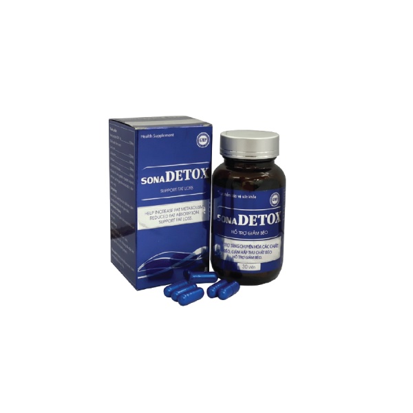 Viên Uống Giúp Tăng Chuyển Hóa Chất Béo Hỗ Trợ Giảm Cân Sona Detox - Lọ 60 viên