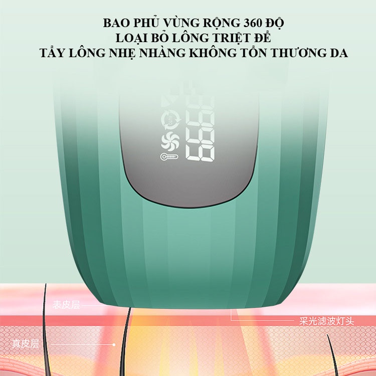 Máy triệt lông cầm tay mini, máy triệt lông tay, lông nách, vùng kín, triệt lông vĩnh viễn