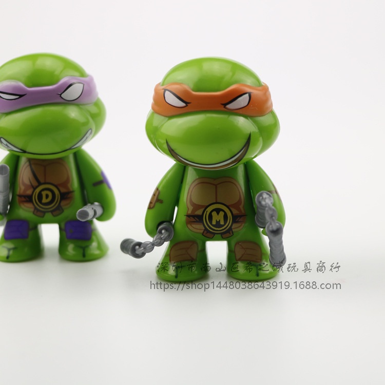 Set 4 Mô Hình Nhân Vật Hoạt Hình Ninja Rùa Trang Trí