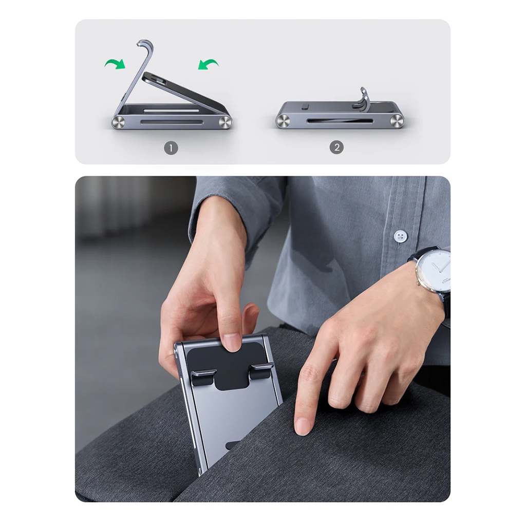 Giá đỡ điện thoại Ugreen LP263 Kim loại cao cấp có thể gấp gọn | UGREEN Aluminum Phone Holder 80708 50324