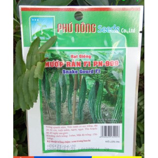 Hạt giống Mướp rắn - Gói 2g - Hạt giống Thương hiệu phú nông - giống cây ăn trái, rau, củ, quả, mầm hạt cái loại