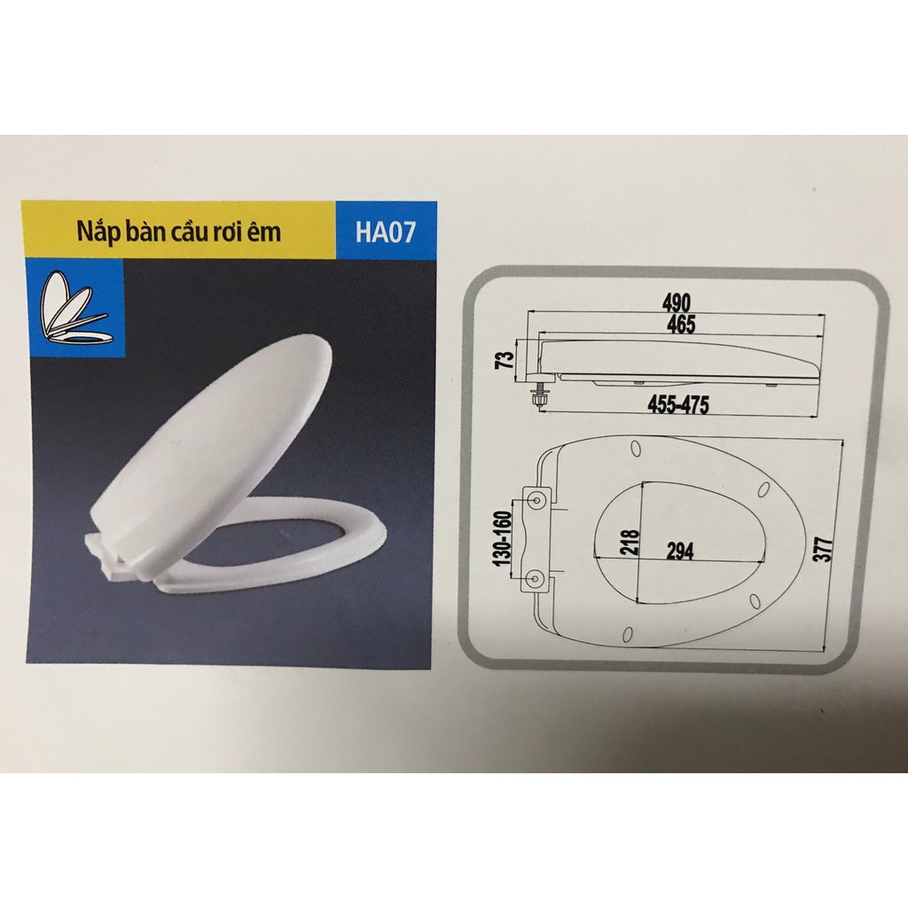 Nắp bàn cầu đa năng đóng êm HA07, siêu bền, nhựa ABS, hàng Việt Nam chất lượng cao | BigBuy360 - bigbuy360.vn
