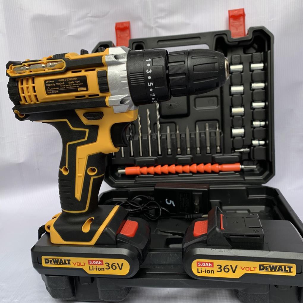 [Hàng xịn] Máy khoan pin Dewalt 3 chức năng khoan gỗ, khoan sắt, bắt vít