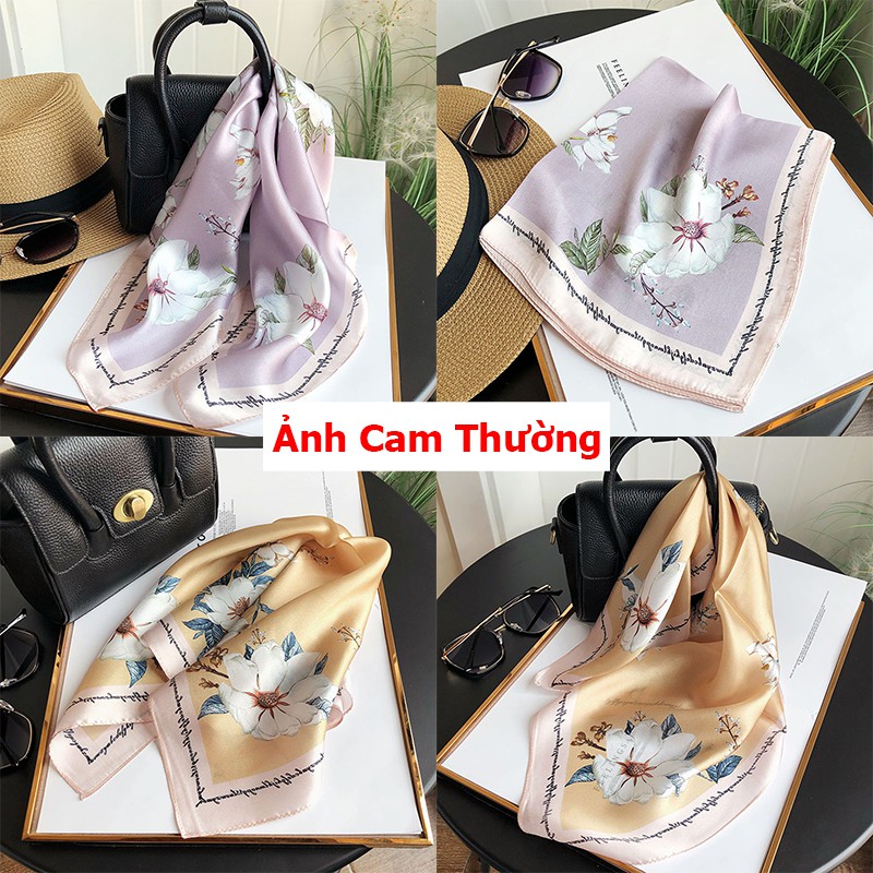 Khăn Turban Bandana Làm Áo Ngực Quàng Cổ In Hình Bông Hoa