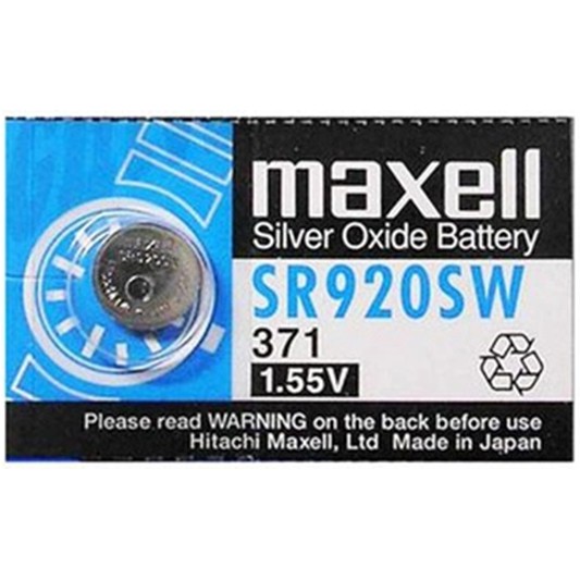 1 viên - pin đồng hồ đeo tay SR920SW Mã 371 Maxell Nhật