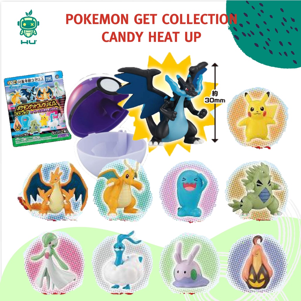 Mô hình sưu tập Pokemon Candy Toy T-art Get Collections Candy Heat Up! Pokemon Battle