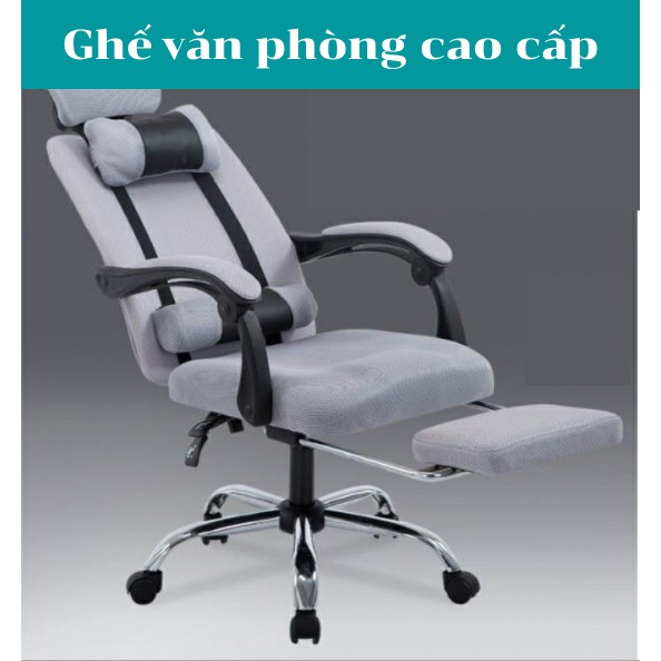 Ghế văn phòng, làm việc, tựa lưng, gác chân cao cấp