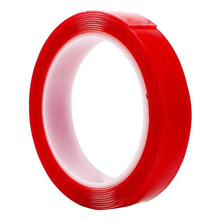 Cuộn băng dán hai mặt màu đỏ 3m dành cho xe hơi