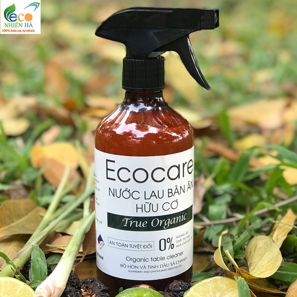 Nước lau bàn ăn ECOCARE 500ml tinh dầu sả chanh, lau kính, lau bếp, đuổi muỗi, khử khuẩn