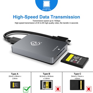 CFexpress Type a Card Reader USB3.1 Gen2 Adapter 10Gbps for Windows XP with Cable for SLR