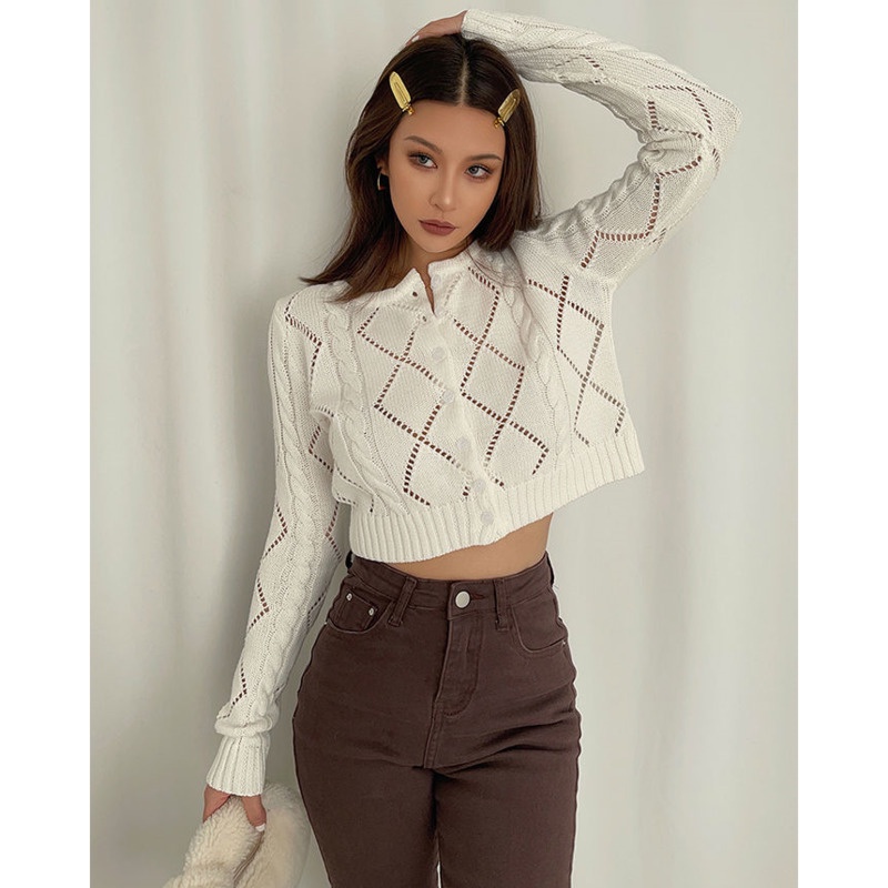 Áo Len Nữ Dài Tay Cổ Tròn Thời Trang Hàn