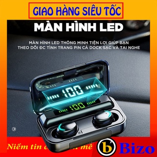 🔥HOT DEAL🔥 Tai nghe bluetooth AMOI F9 PRO, cảm biến vân tay, đèn led hiển thị pin, tai nghe không dây siêu bass