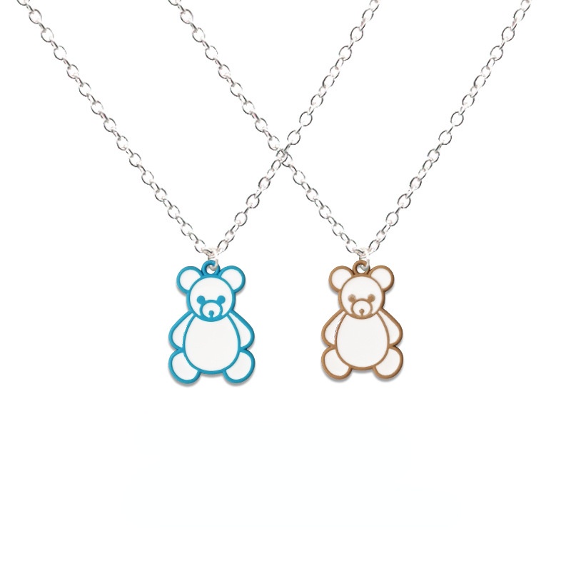 Vòng cổ Mặt Gấu Dễ Thương Phong Cách Hàn Quốc