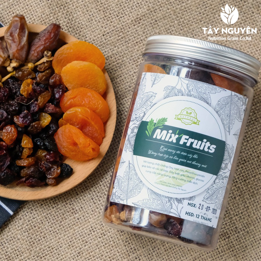 Trái cây sấy Mixfruit - Tổng hợp 4 quả mọng sấy dẻo hũ 500gr | BigBuy360 - bigbuy360.vn