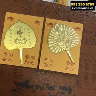 LÁ BỒ ĐỀ mạ vàng để ví, ốp điện thoại, bằng kim loại