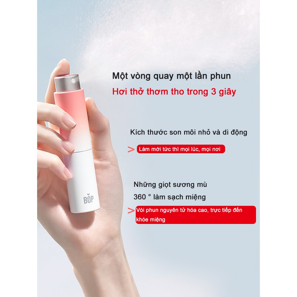 Xịt thơm miệng dạng  BOP 8ml chiết xuất mật ong hương trái cây