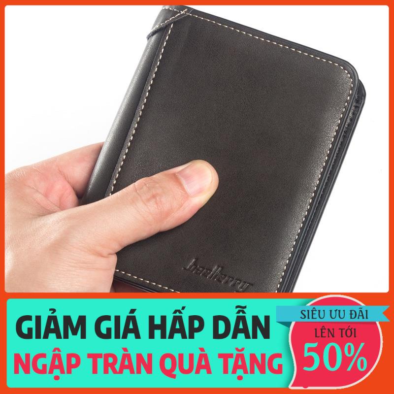 12.12 Ví nam da nhiều ngăn nhỏ gọn cao cấp, bóp nam mini cao cấp da PU xịn dáng đứng và ngang - D9150