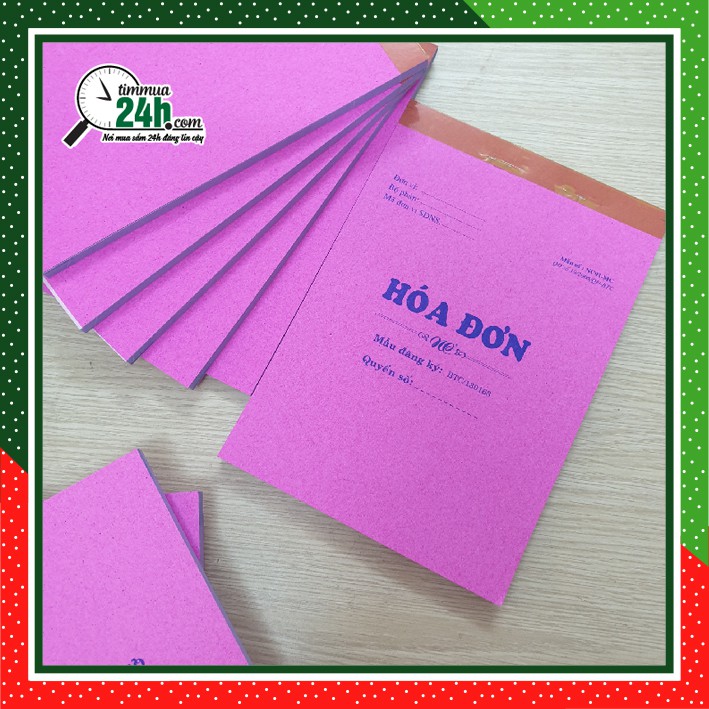 Hóa đơn bán lẻ 2 liên 13.5x18.5cm, giá rẻ, có sẵn