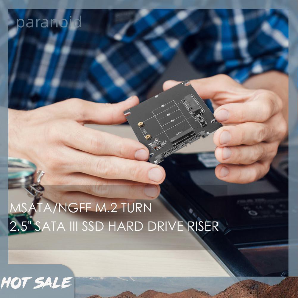 Bộ Chuyển Đổi Thẻ Nhớ Ssd 2 Trong 1 Msata Sang Sata Ngff M.2 Sang Sata3 | BigBuy360 - bigbuy360.vn