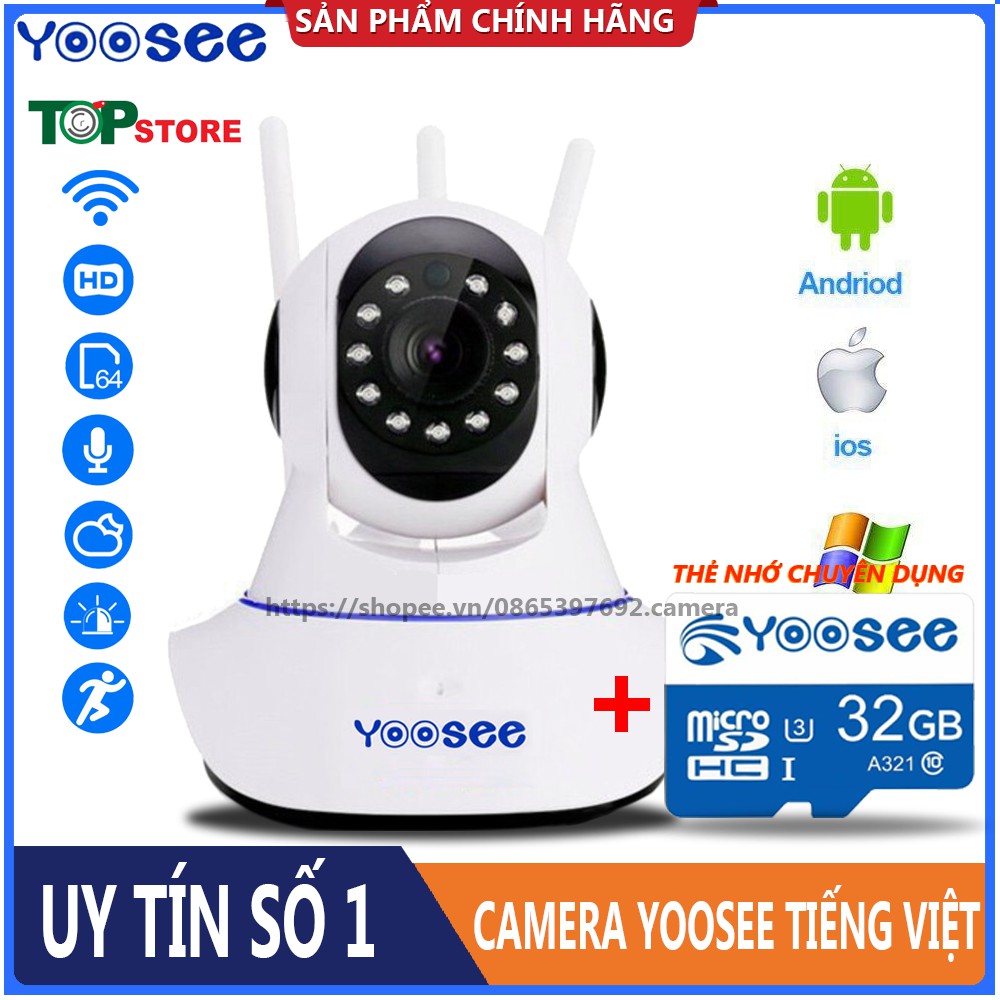 CAMERA YOOSEE  XOAY 360  HD TIẾNG VIỆT, QUAN SÁT RÕ NGÀY ĐÊM