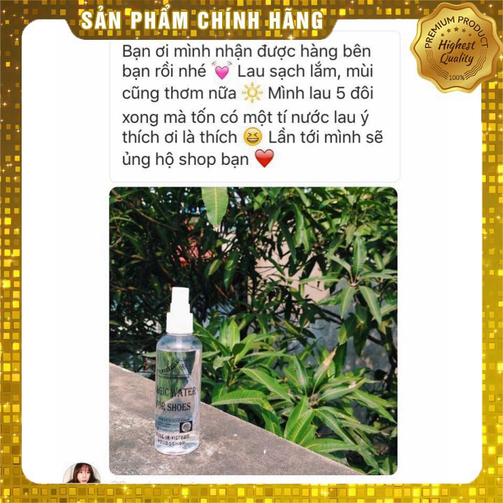 [Hot] NƯỚC LAU GIÀY MAGIC WATER 100ML ( CHÍNH HÃNG, CÓ VIDEO HƯỚNG DẪN)