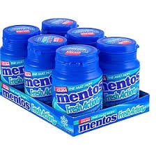 [Lốc 6 hũ] Kẹo Singum Mentos Action Fresh Hương Bạc Hà Khuynh Diệp