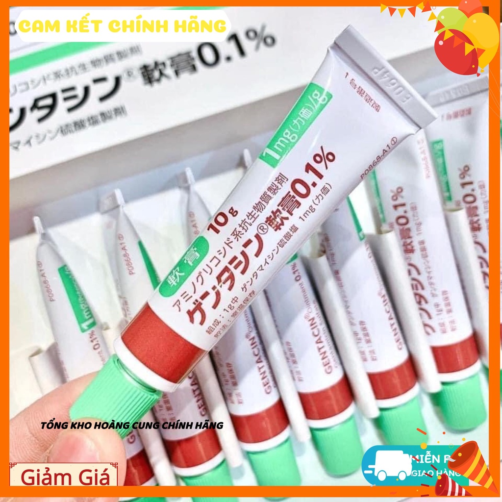 Gel giảm thâm sẹo Gentacin Nhật Bản 10gr giảm mụn bọc mụn mủ mụn thâm - Tái tạo da liền sẹo mờ sẹo 06