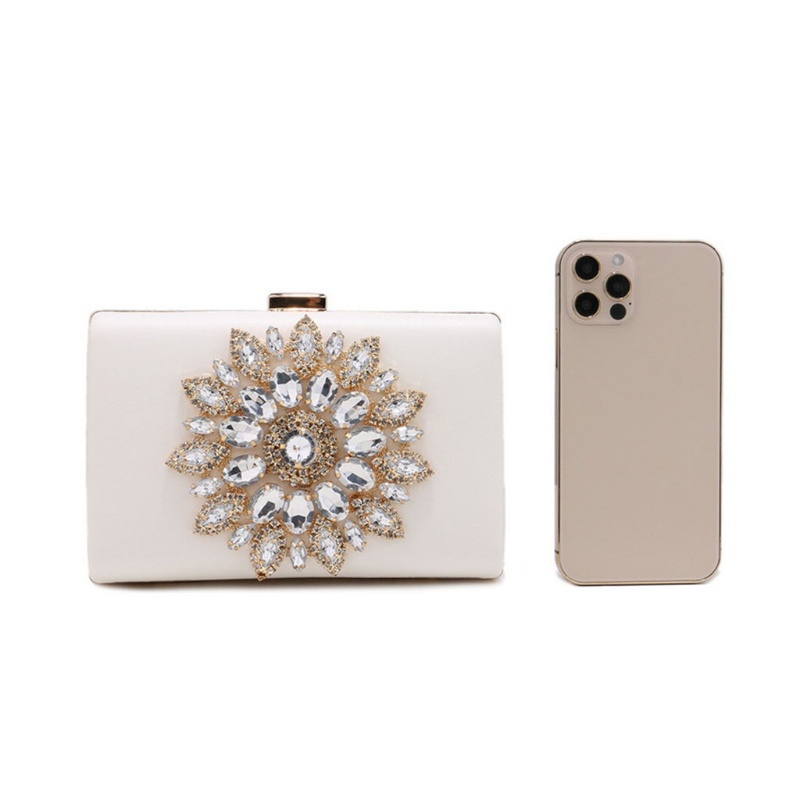 Ví Cầm Tay Đính Đá Lấp Lánh Thanh Lịch Dành Cho Nữ