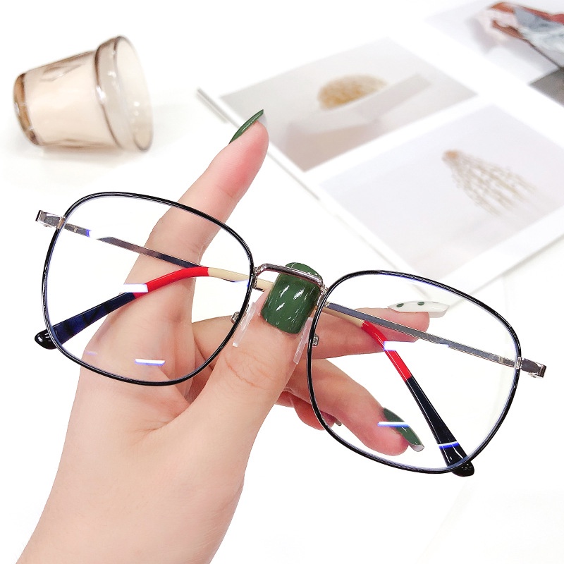 Mắt kính phi công gọng kim loại chống ánh sáng xanh thời trang cho nam nữ