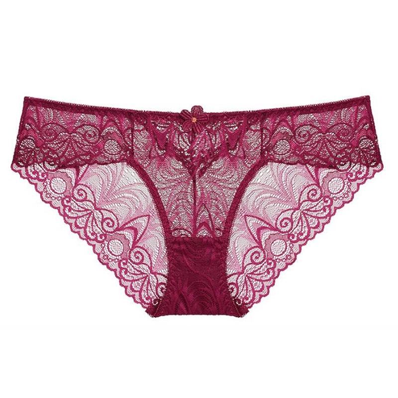 Quần lót ren VARSBABY N053 đính nơ thoáng khí thời trang cho nữ