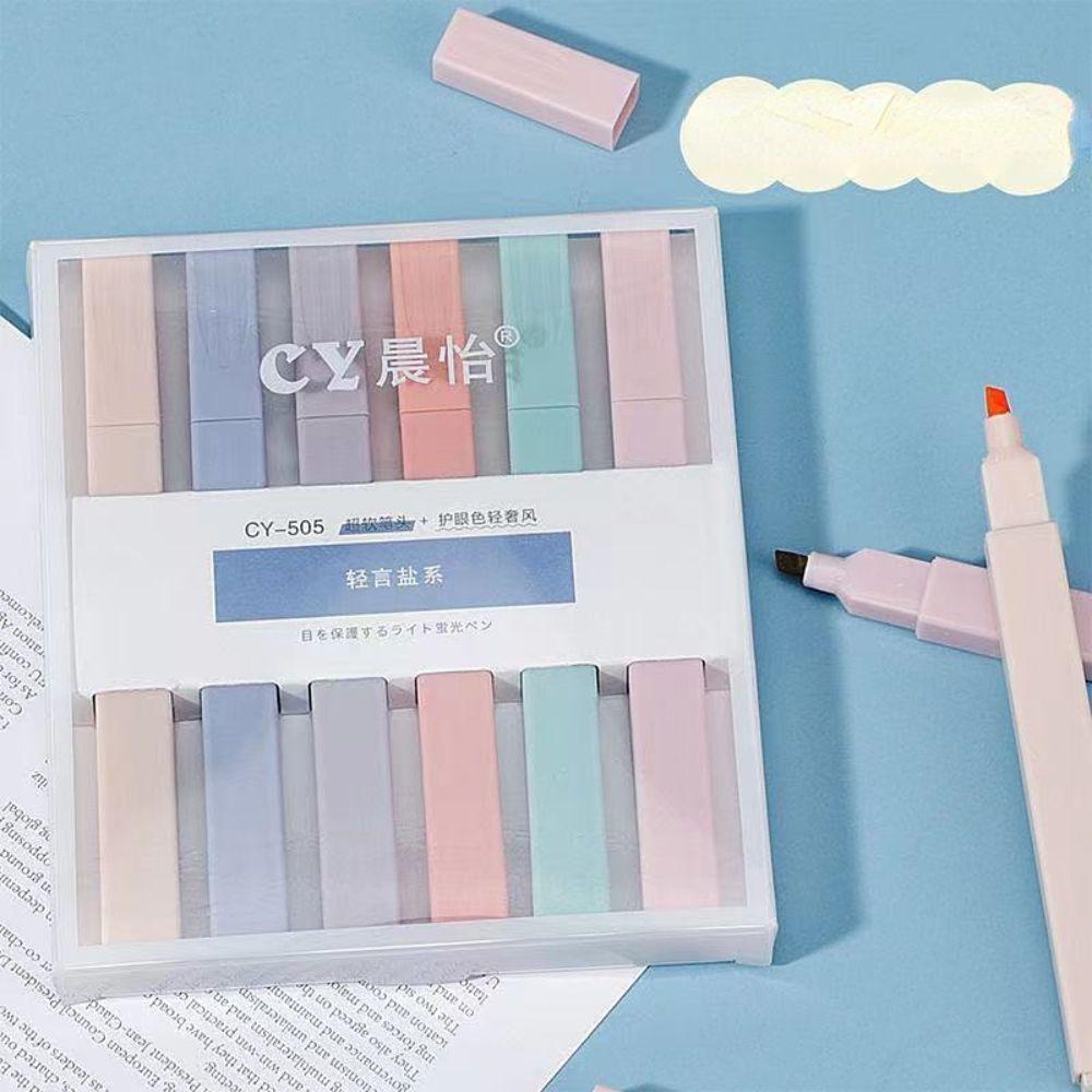 Set 6 Bút Đánh Dấu Bảo Vệ Mắt Dành Cho Học Sinh / Văn Phòng