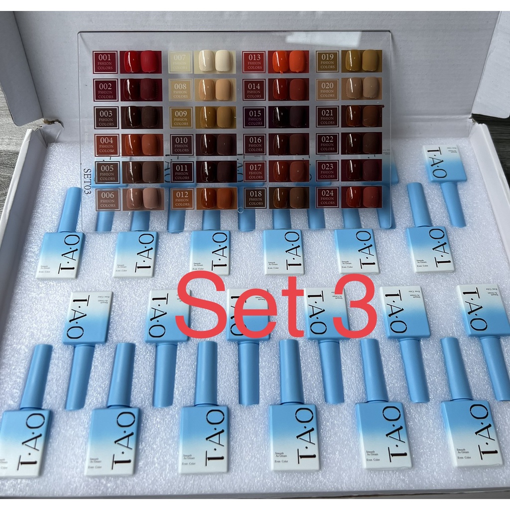 Sơn Gel TAO Sét 24 Màu - Tặng Kèm bảng màu