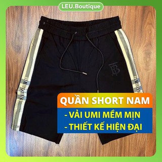 [ XẢ KHO ] Quần short nam vải Umi lạnh phối viền BBR dáng thể thao mặc thoáng mát, thấm mồ hôi