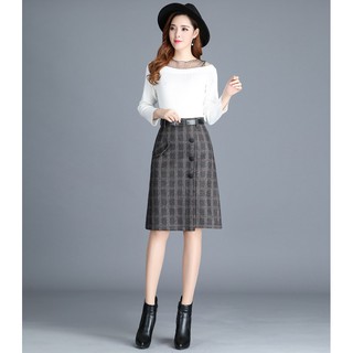 CHÂN VÁY DẠ KẺ