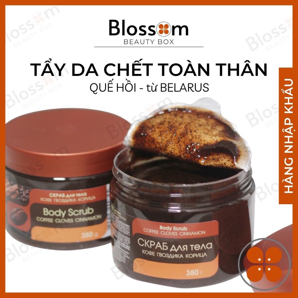 Tẩy da chết toàn thân CÀ PHÊ QUẾ HỒI BILENA - 380g