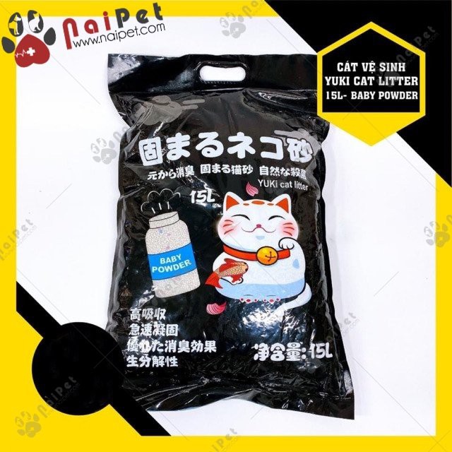 Cát Vệ Sinh Cát Đất Sét Nhật Đen Cat Litter 8L