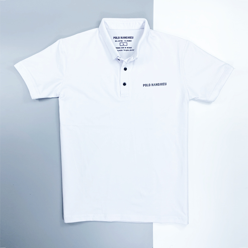 Áo thun polo nam trơn cổ trụ POLO HΛNGHIEU, vải thun cotton CVC co dãn nhẹ, form slim tôn dáng lịch lãm - POLO HΛNGHIEU | BigBuy360 - bigbuy360.vn